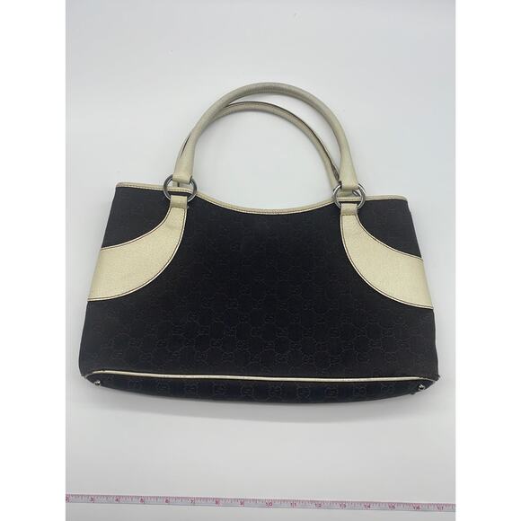 Gucci Logo Canvas Tote/Shoulder Bag - Picture 1 of 12